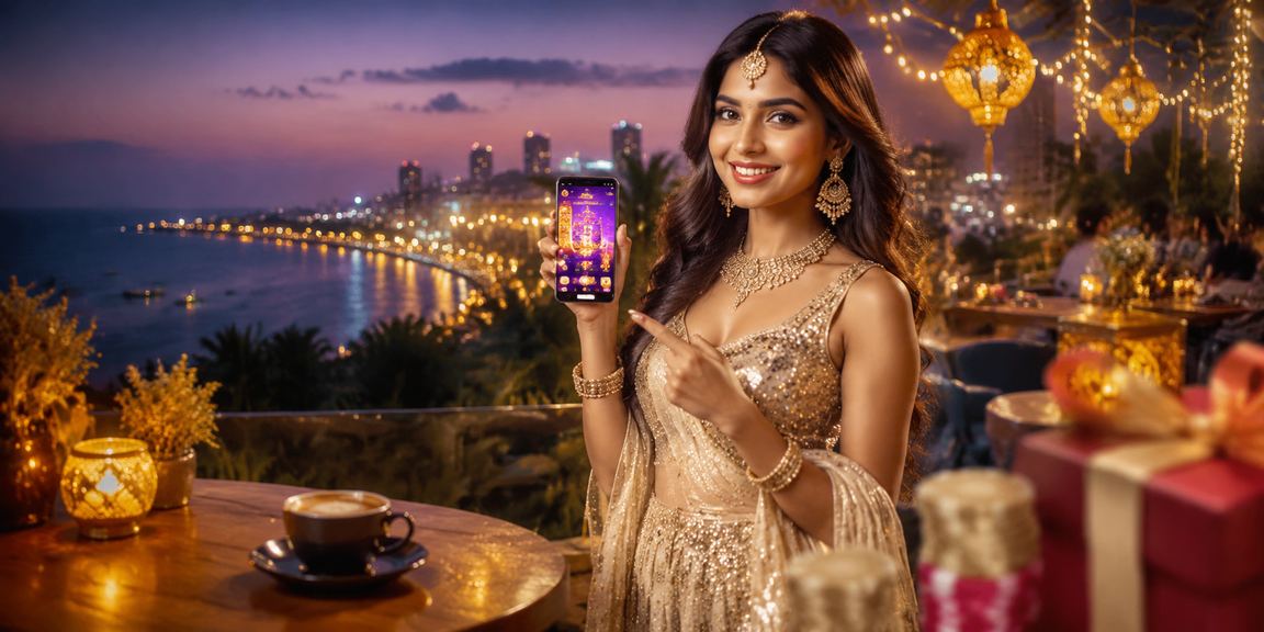 Vibrant mobile casino gameplay in Bollywood style